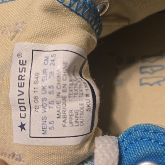 Converse Blue and White Sneakers - Picture 5 of 5